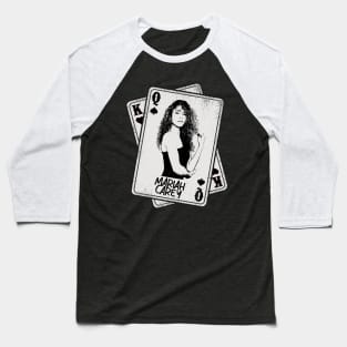 Retro Mariah Carey 80s Card Style Baseball T-Shirt